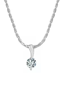 Silver cubic zirconia pendants