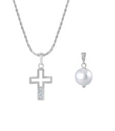 Silver cubic zirconia pendants