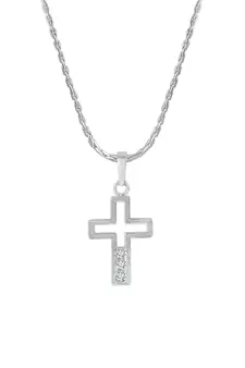 Silver cubic zirconia pendants