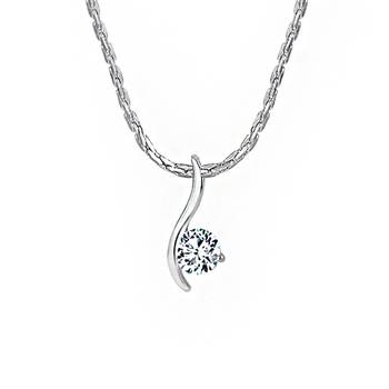Silver cubic zirconia pendants 5