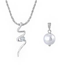 Silver cubic zirconia pendants
