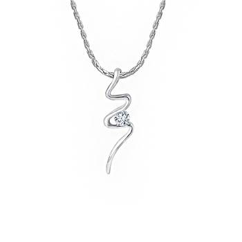 Silver cubic zirconia pendants 5