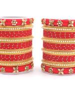 Red bangles-and-bracelets