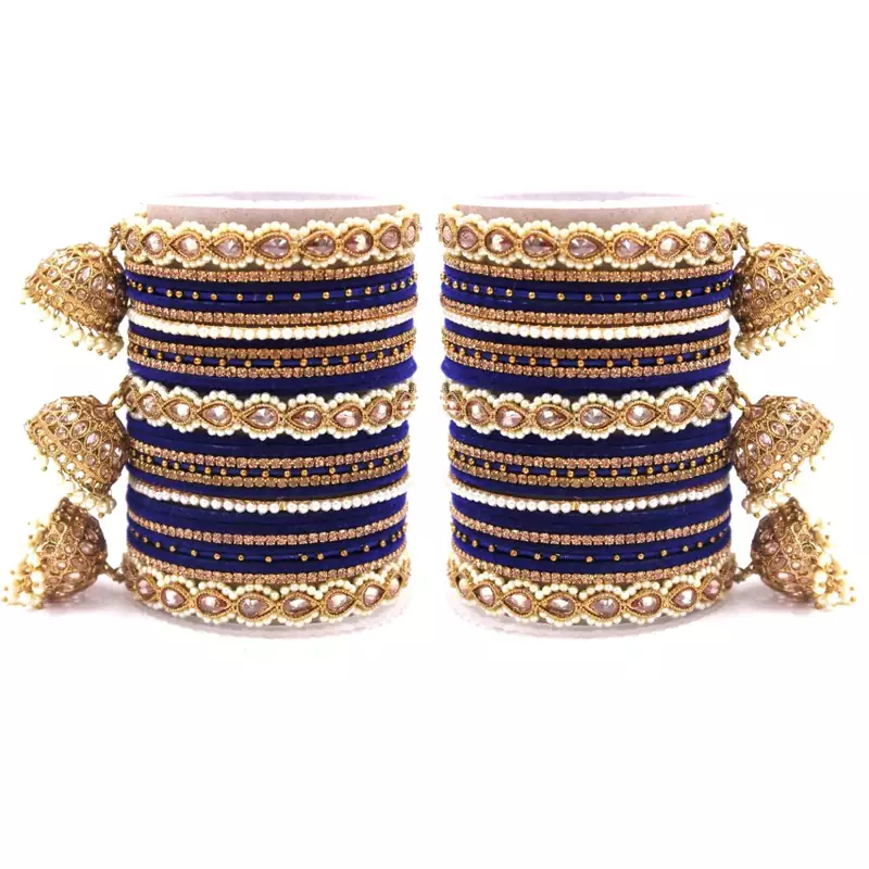 Blue bangles-and-bracelets