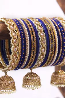 Blue bangles-and-bracelets