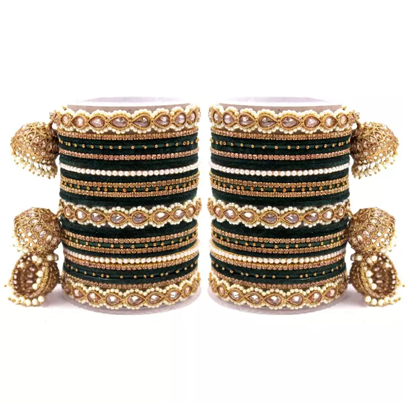 Green bangles-and-bracelets