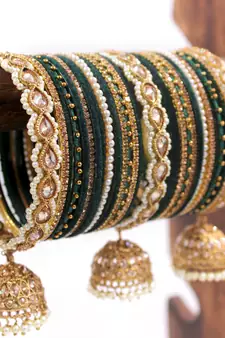 Green bangles-and-bracelets