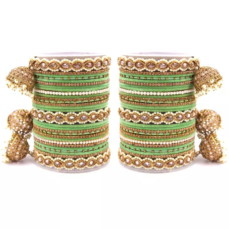 Green bangles-and-bracelets
