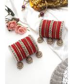 Red bangles-and-bracelets