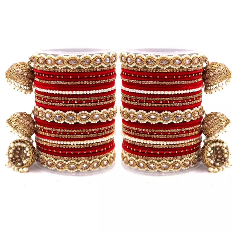 Red bangles-and-bracelets
