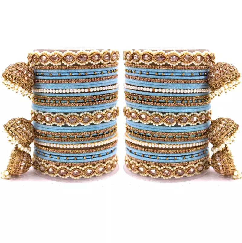 Blue bangles-and-bracelets