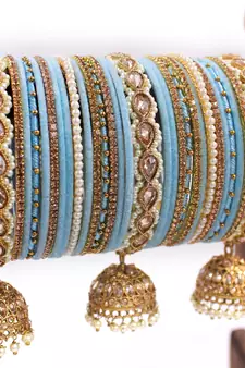 Blue bangles-and-bracelets