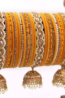 Yellow bangles-and-bracelets