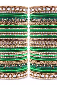 Green bangles-and-bracelets