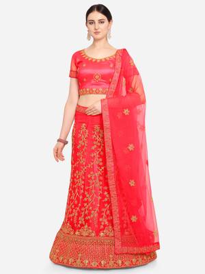 Women Net  Lehenga Choli 1