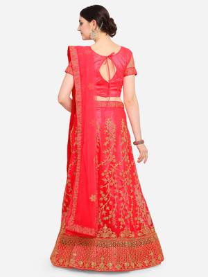 Women Net  Lehenga Choli 3