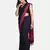 Navy Blue Plain Work Khadi Cotton Handloom Saree With Blouse
