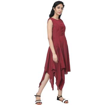 WOZTY Women's Comfortable Round Neck Sleeveless Striped Midi Bodycon Dress 2
