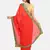 Red embroidered georgette saree with blouse