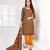 brown cotton dress