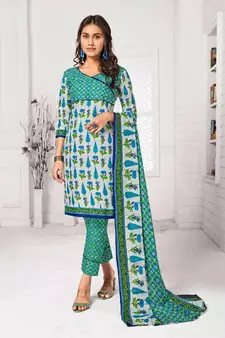 green cotton dress
