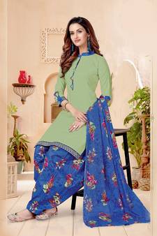 blue cotton dress