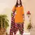 orange cotton dress