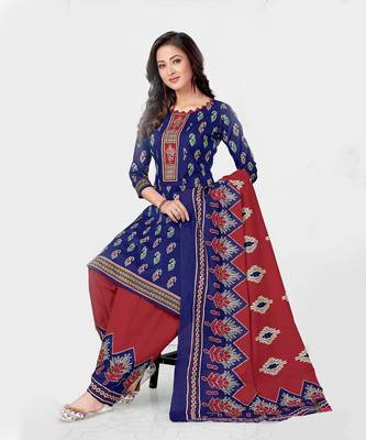 blue cotton dress 1