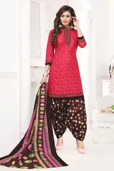 pink cotton dress