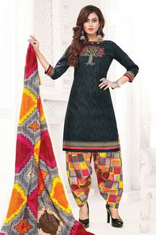 black cotton dress