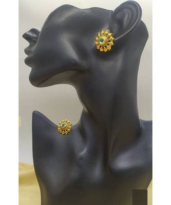 antique Gold Plated Alloy Earrings 2