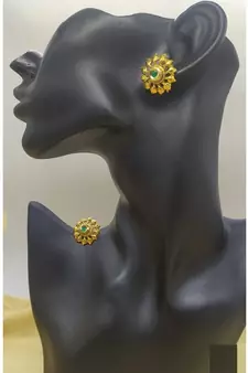 antique Gold Plated Alloy Earrings