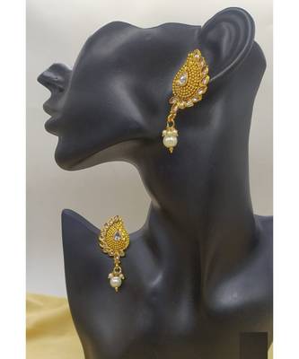 antique Gold Plated Alloy Earrings 2