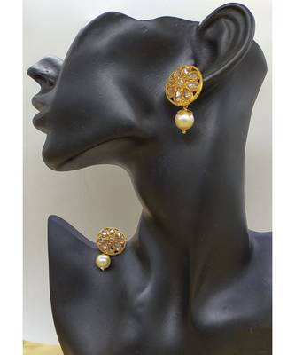 antique gold AlloyEarrings 2