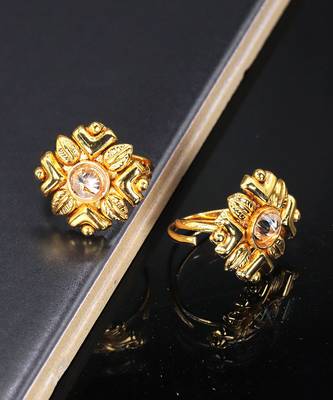gold_plated Alloy toe rings 3