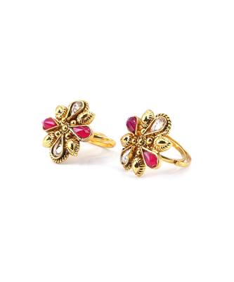 gold_plated Alloy toe rings 2