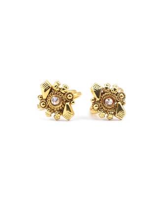 gold_plated Alloy toe rings 1