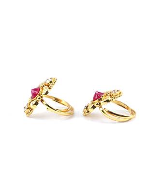 gold_plated Alloy toe rings 5