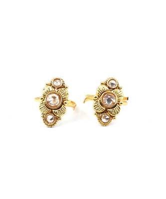 Gold Plated_plated Alloy toe rings 3