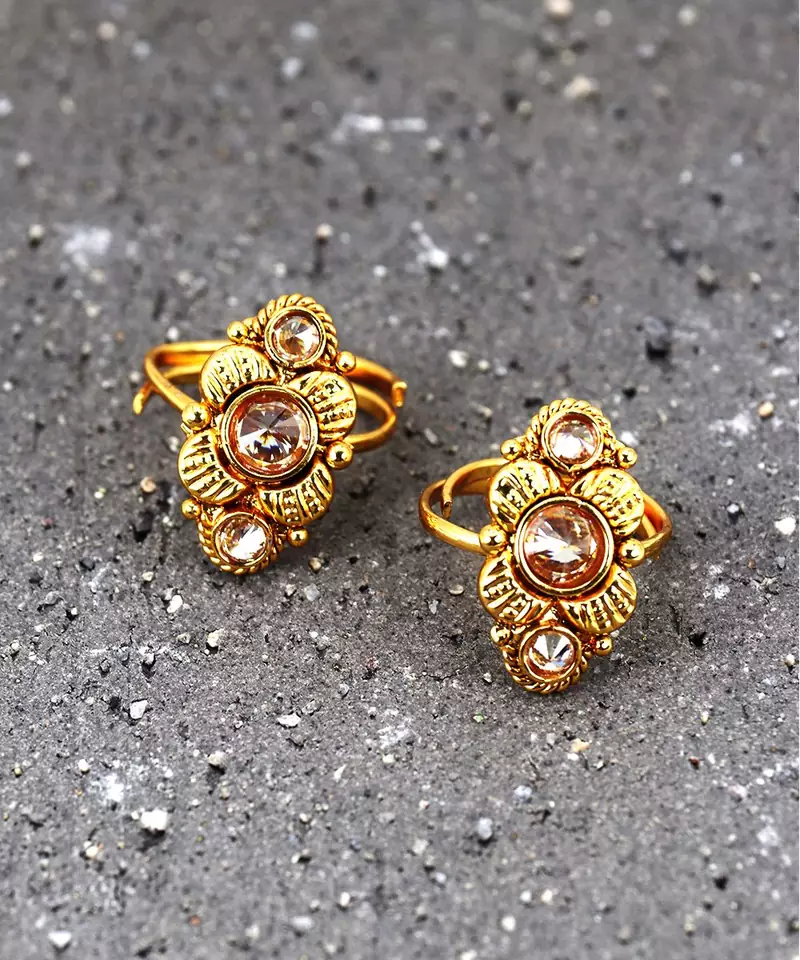 gold_plated Alloy toe rings