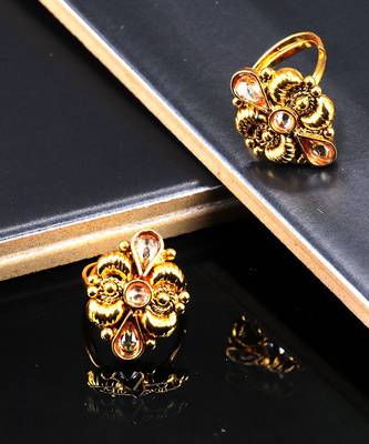 Gold Plated_plated Alloy toe rings 1