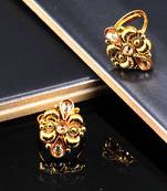 Gold Plated_plated Alloy toe rings