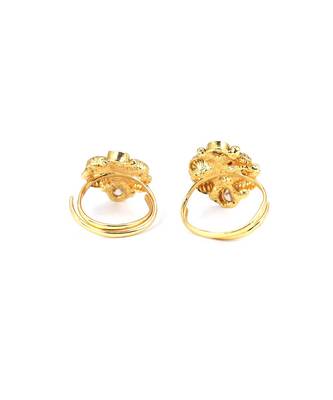gold_plated Alloy toe rings 2