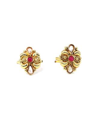 gold_plated Alloy toe rings 3