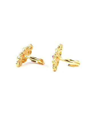 gold_plated Alloy toe rings 4