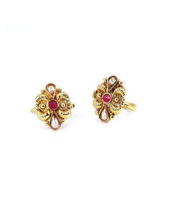 gold_plated Alloy toe rings 5