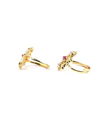 gold_plated Alloy toe rings 4