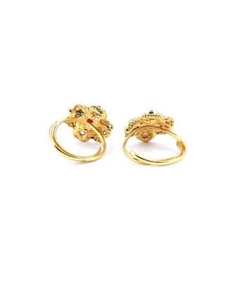 gold_plated Alloy toe rings 5