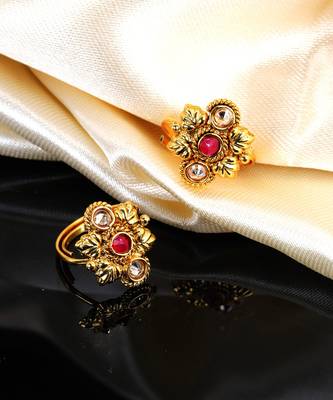 gold_plated Alloy toe rings 1