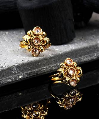 Gold Plated_plated Alloy toe rings 3